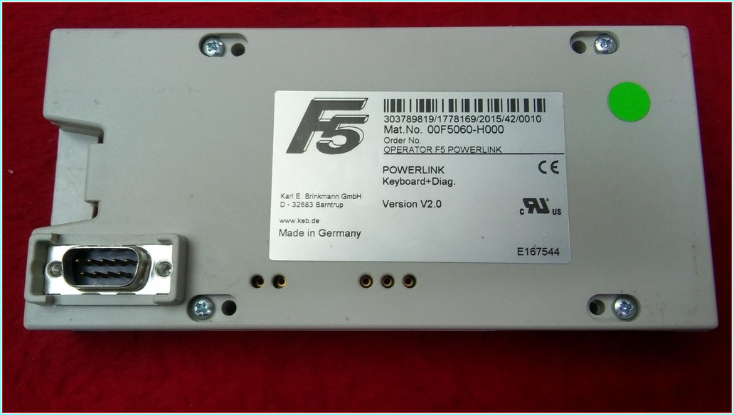 KEB 00F55060-H000 OPERATOR F5 POWERLINK KEYBORT DİAG VERSİYON V2-0